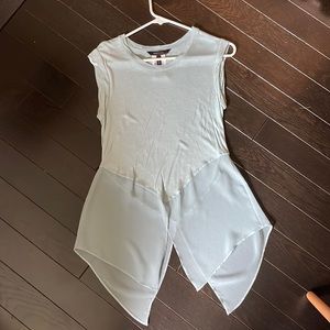 BCBG Light blue top